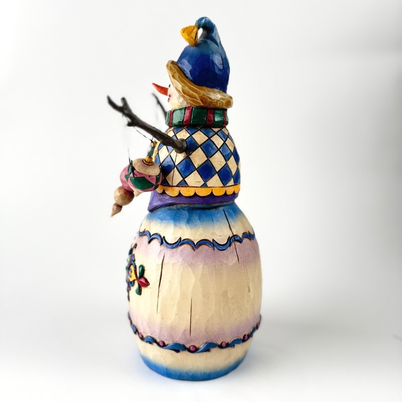 Jim Shore-"Winter's Tradition" Snowman/Ornaments figurine # 112252 - Picture 4 of 6